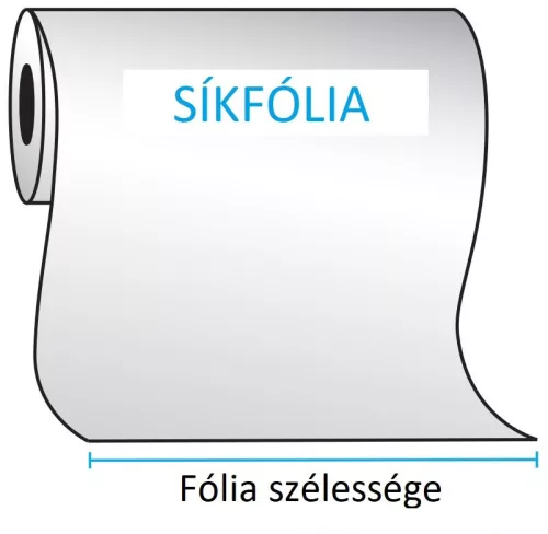 PE sík fólia, 390mm, 25my