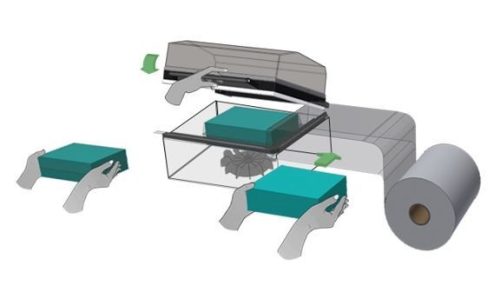 SMIPACK SL45 Manual L-sealing hood packaging machine 