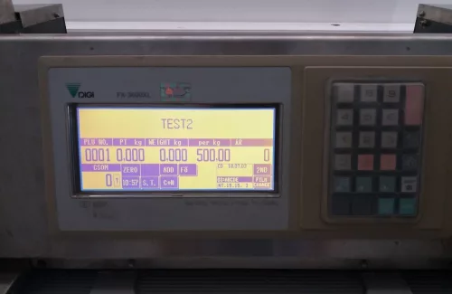 Felújított félautomata nyújthatófóliás tálcacsomagológép, mérő és címkéző egységgel - DIGI FX3600XL