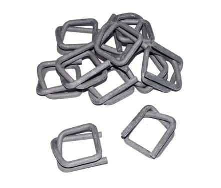 Metal clamps to textile strap, 13mm, 1000 piece/box