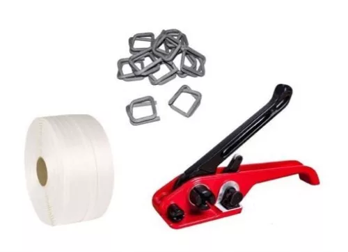 Metal clamps to textile strap, 13mm, 1000 piece/box