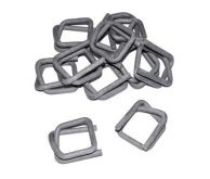 Metal clamps to textile strap, 16mm, 1000 piece/box