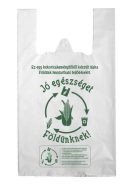   Kukoricakeményítő alapú PLA natúr ingvállas táska 240+2x60x450x0,022 mm