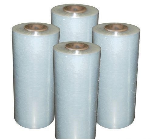 PE féltömlő, zsugorfólia, 450mm, 70my, víztiszta, csúszós adalékkal, hidegen perforált