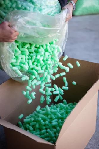 GreenFill biológiailag lebomló  térkitöltő hab, zöld, 100 liter/zsák 