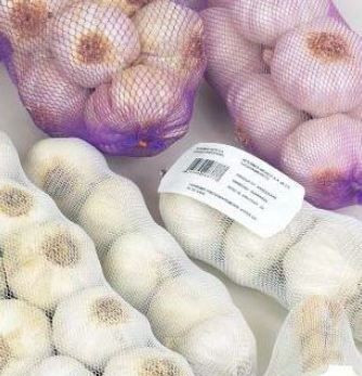 Fokhagyma háló, 1 soros, extrudált, fehér,  1000m/tekercs , nagyobb lyukú