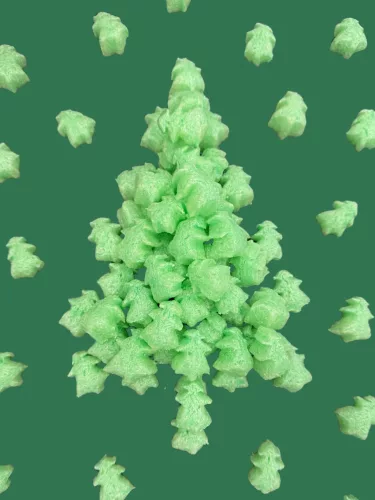 GreenFill biológiailag lebomló térkitöltő hab, zöld fenyő,  500 liter/zsák