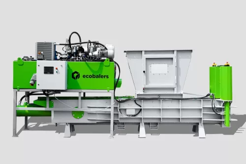 Vízszintes automata bálázó hulladékpréselő Ecobalers HCAB 1000