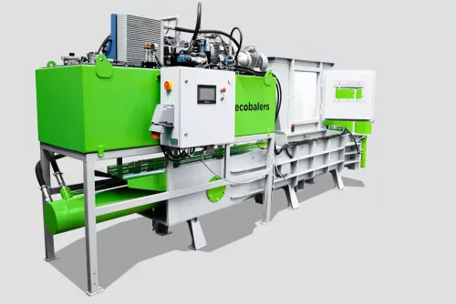 Vízszintes automata bálázó hulladékpréselő Ecobalers HCAB 1000