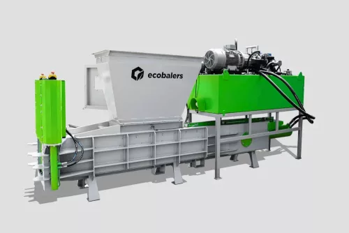 Vízszintes automata bálázó hulladékpréselő Ecobalers HCAB 1000