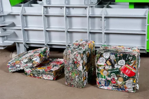 Vízszintes automata bálázó hulladékpréselő Ecobalers HCAB 500