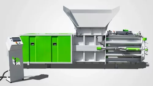 Vízszintes félautomata bálázó hulladékpréselő Ecobalers HSAB 400