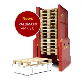 PALOMAT® AMR automata raklapadagoló és tároló gép 