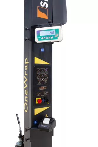 W8 Wrap – Mérlegelő és címkéző kiegészítő raklapfóliázó gépekhez