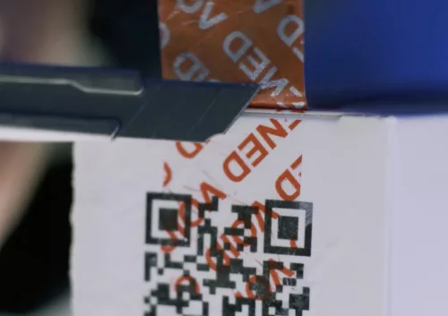 Tamperguard biztonsági ragasztószalag - Piros